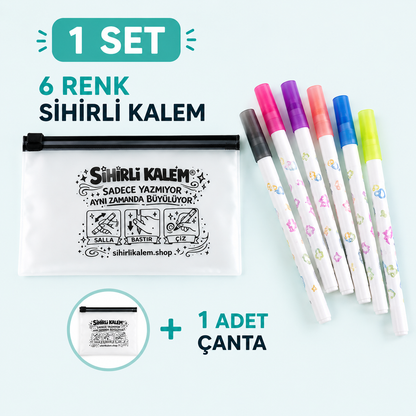 Çocukları Ekrandan Koparan ✨Sihirli Kalem® Seti (6 Renk)