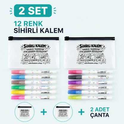 Çocukları Ekrandan Koparan ✨Sihirli Kalem® Seti (6 Renk)